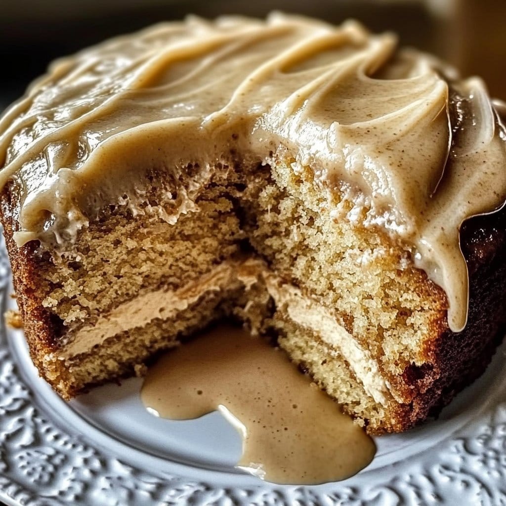 Vanilla Latte Cake with Espresso Buttercream