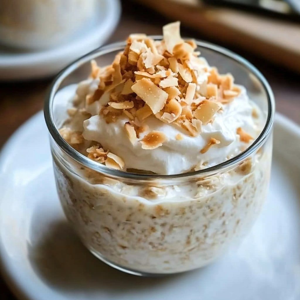 Coconut Cream Pie Overnight Oats