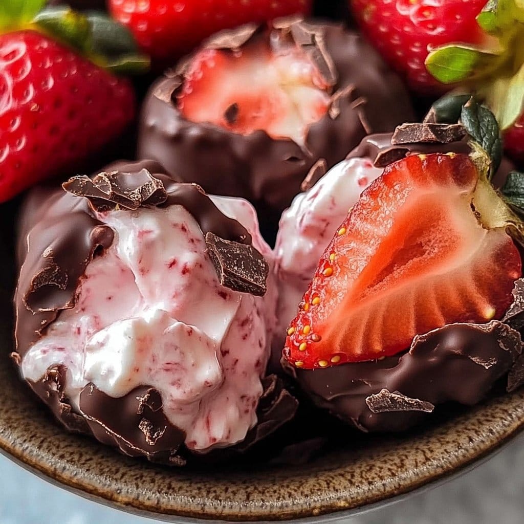 Chocolate Strawberry Yogurt Clusters
