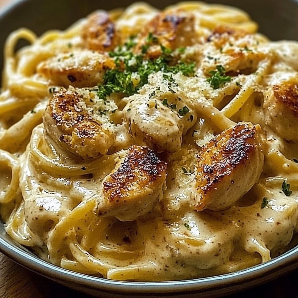 Creamy Chicken Garlic Parmesan Pasta