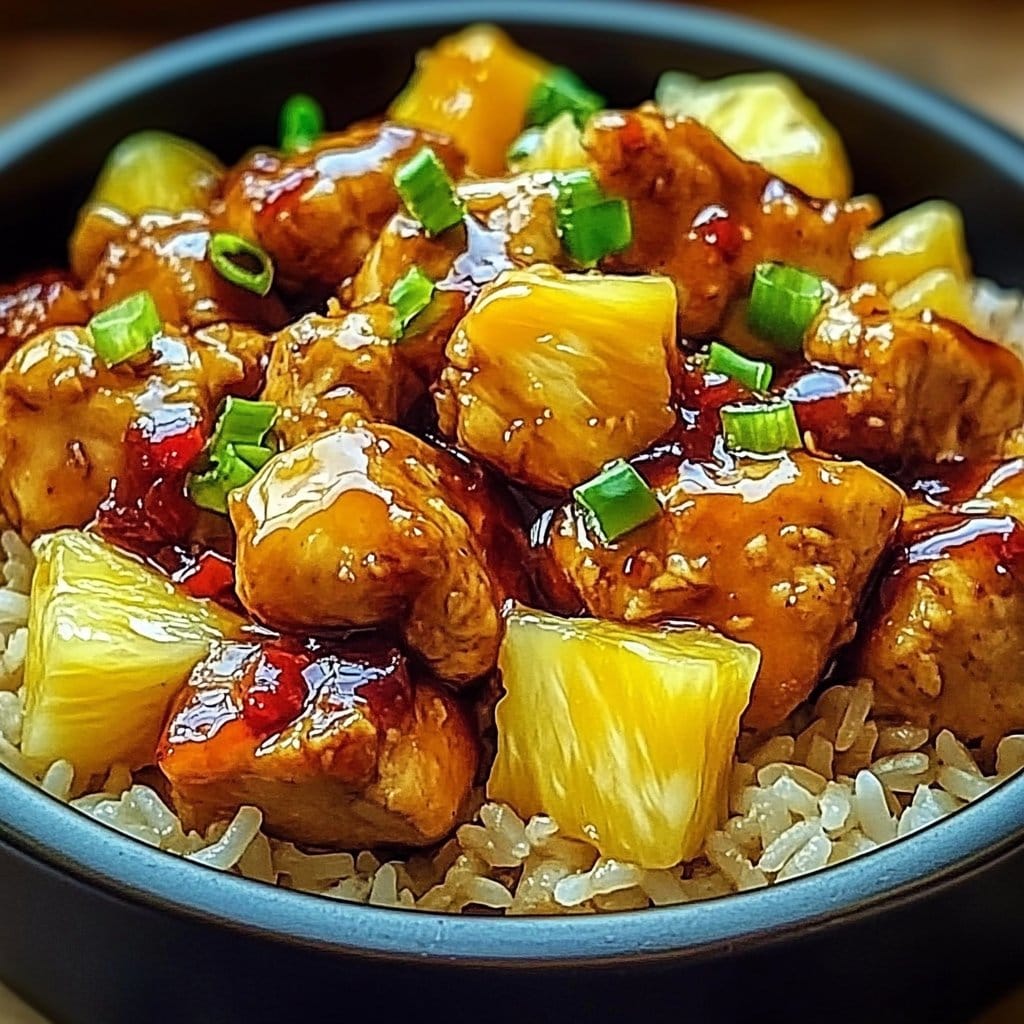 Sweet and Savory Pineapple Chicken and Rice