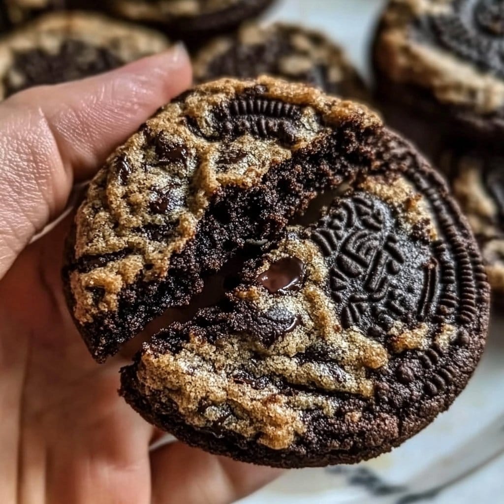 Copycat Crumbl Chocolate Oreo Cookies Recipe