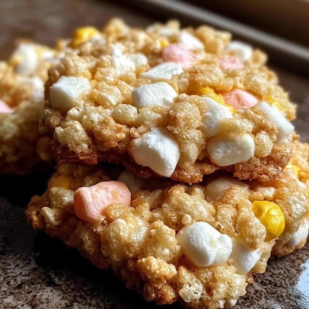 Marshmallow Crispy Cookies