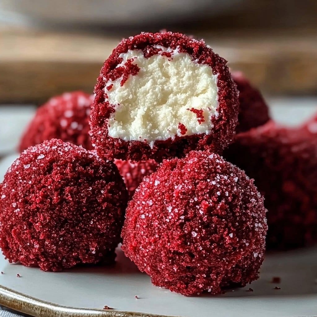 Red Velvet Snowballs