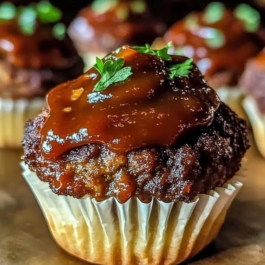 Indulge in Smoky Bourbon BBQ Meatloaf Cupcakes Today!