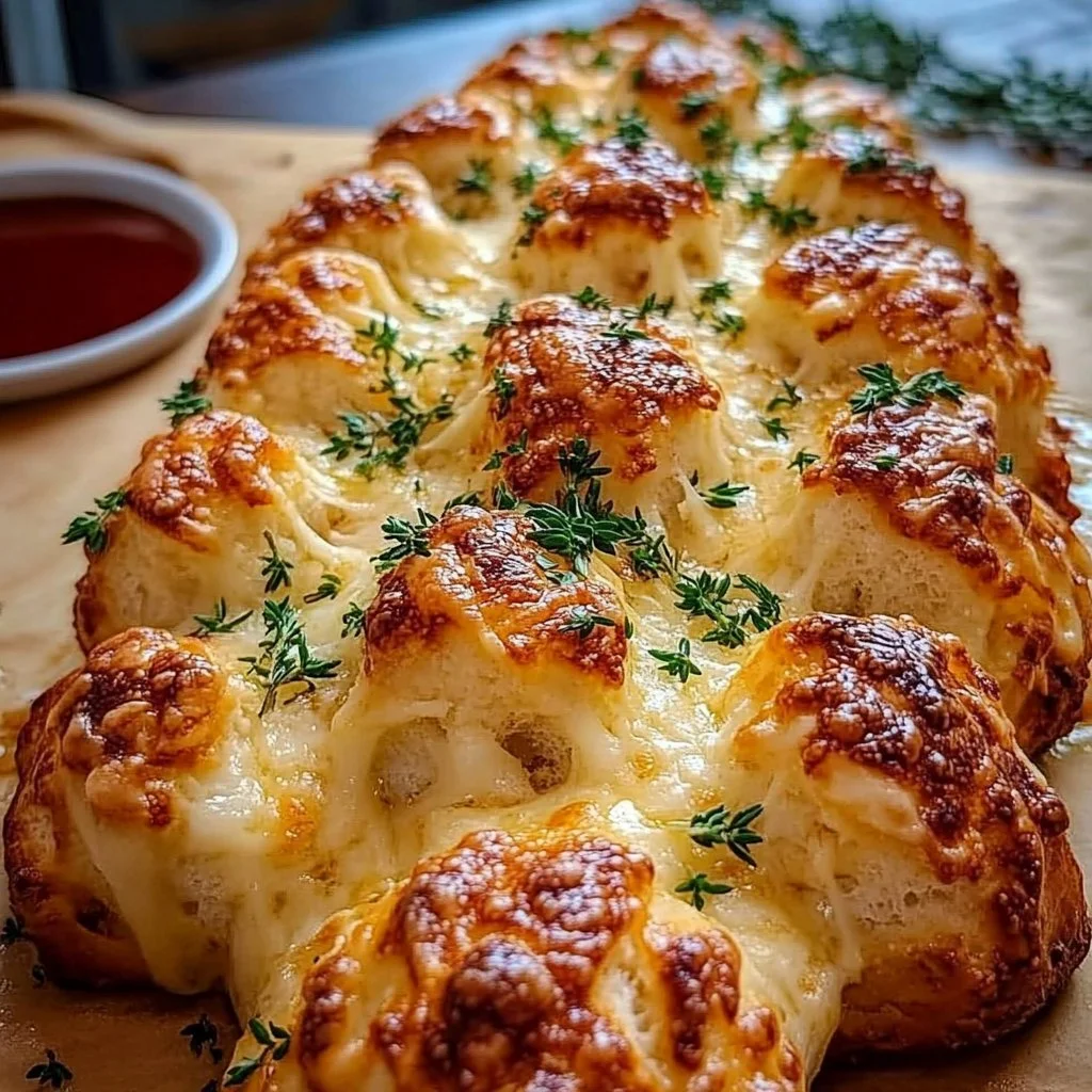 Cheesy Christmas Tree Bread