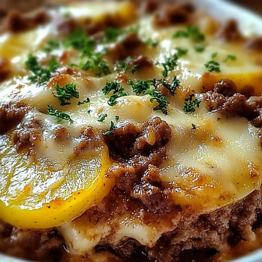 Cheesy Potato Beef Bake