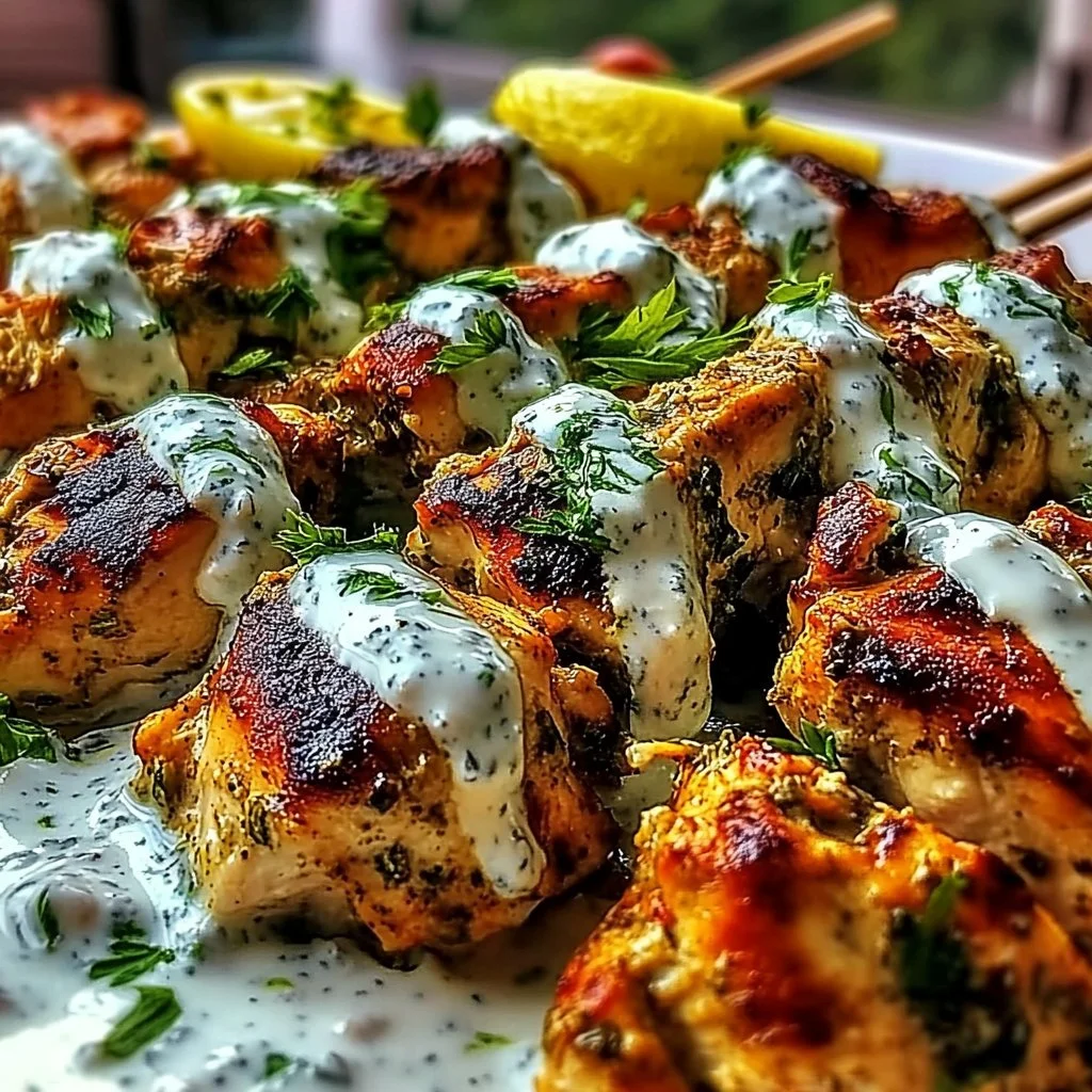 Chicken Shawarma with Yogurt Sauce