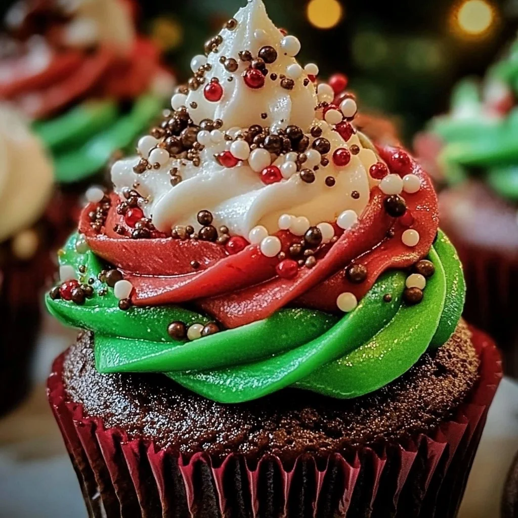 Christmas Cupcake Cake