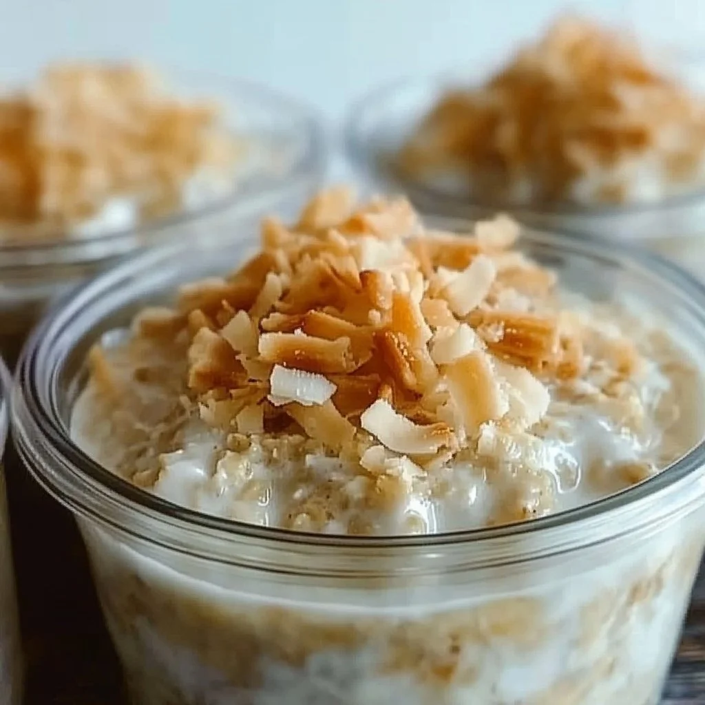 Coconut Cream Pie Overnight Oats