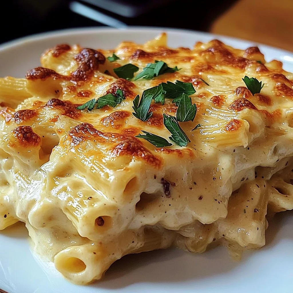 Creamy baked pasta
