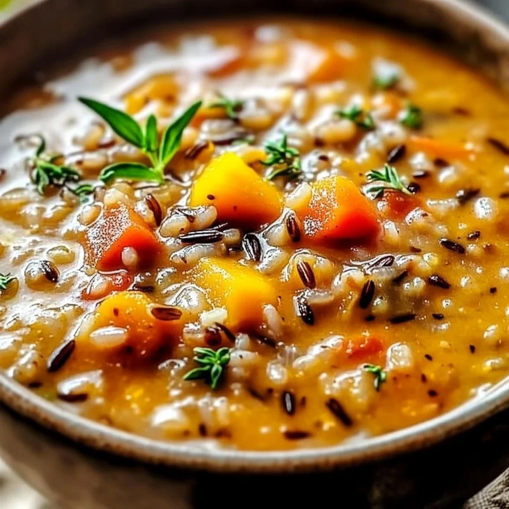 Creamy Pumpkin Wild Rice Soup