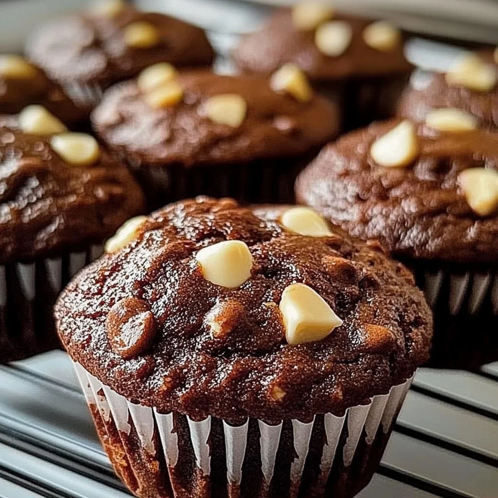 Double Chocolate Zucchini Muffins