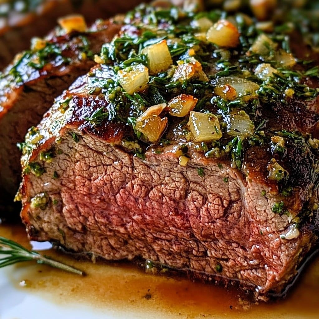 Fall Off the Bone Tender Garlic Herb Roast Beef