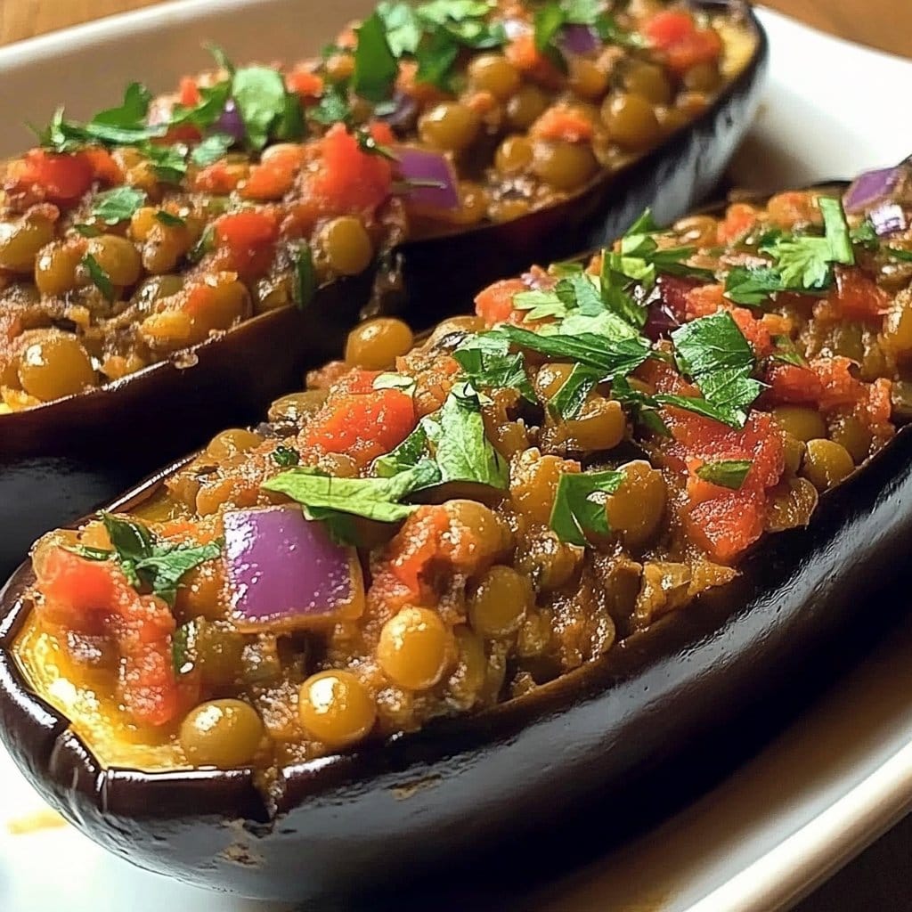 Stuffed Eggplant with Lentils: 7 Heartwarming Delights