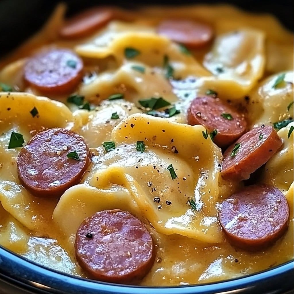 Create a Cozy Meal with Crock Pot Pierogi Casserole with Kielbasa