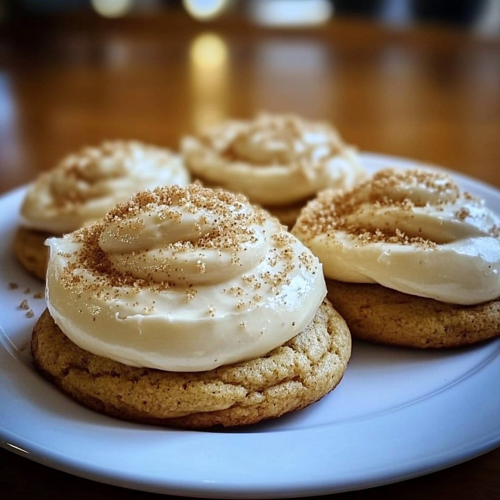Eggnog Cookies with Eggnog Frosting