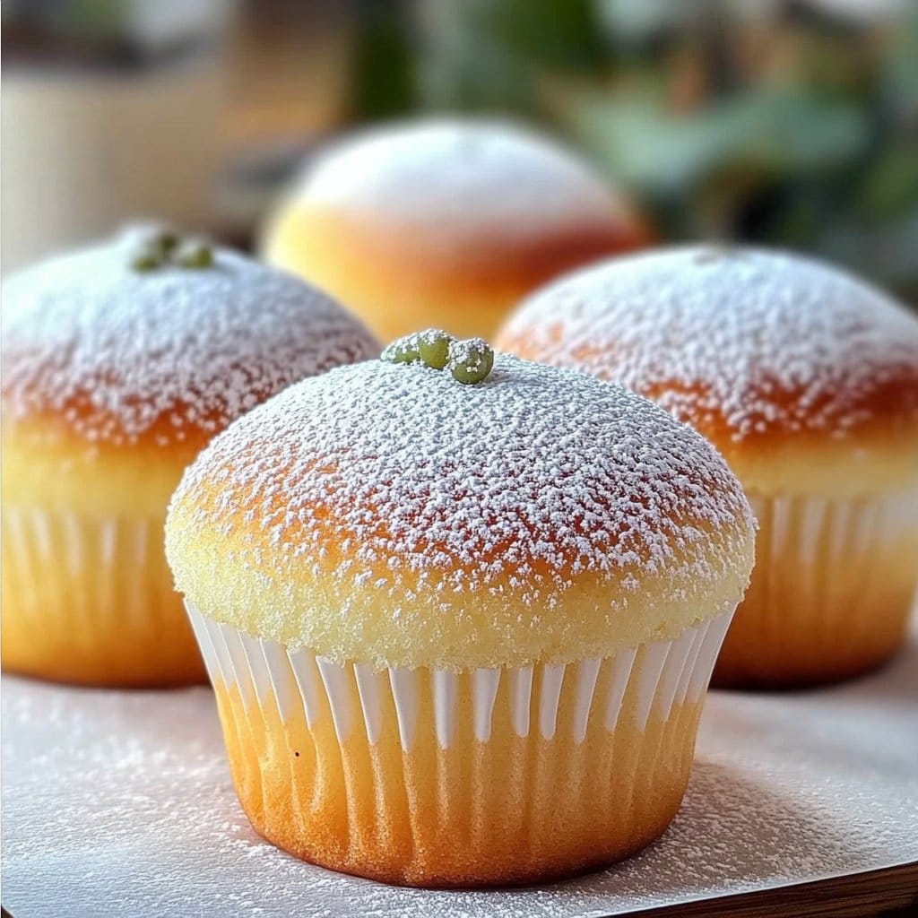 Fluffy Japanese Cotton Cheesecake Cupcakes