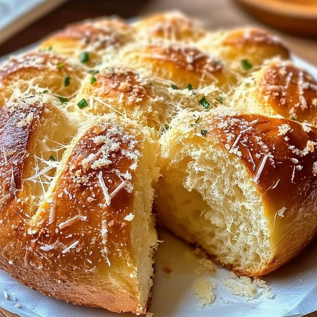 Garlic Parmesan Snowflake Bread