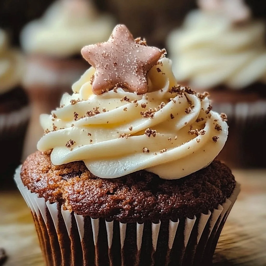 Gingerbread Cupcakes with Cream Cheese