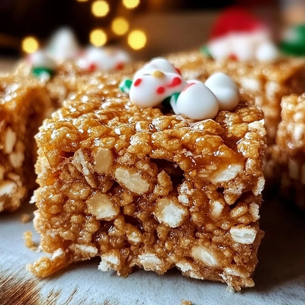 Gingerbread Rice Krispie Treats