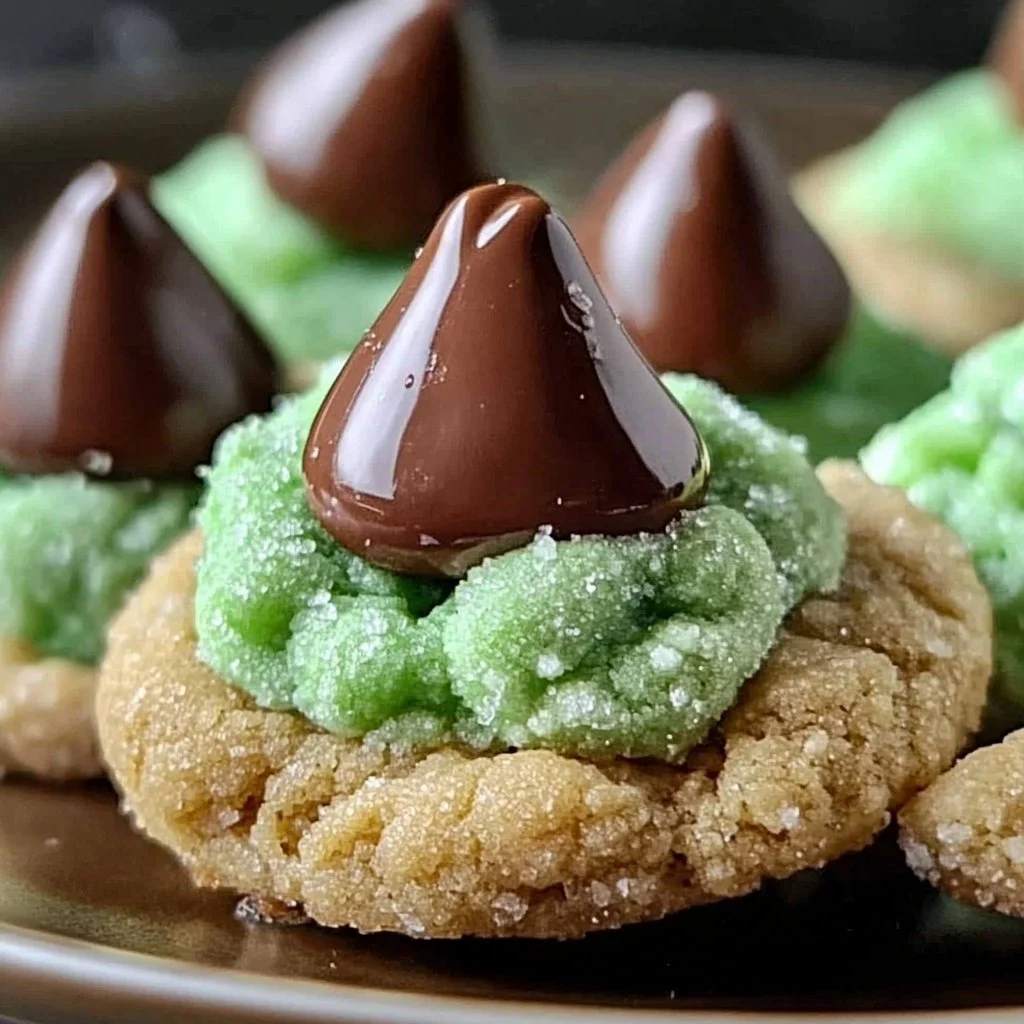 Grinch Cookies Hershey Kiss