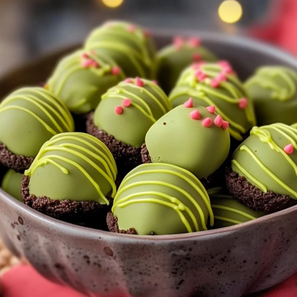 Grinch Oreo Truffles