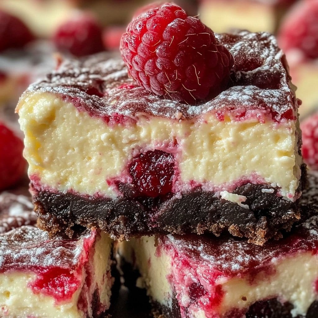 White Chocolate Raspberry Cheesecake Bars