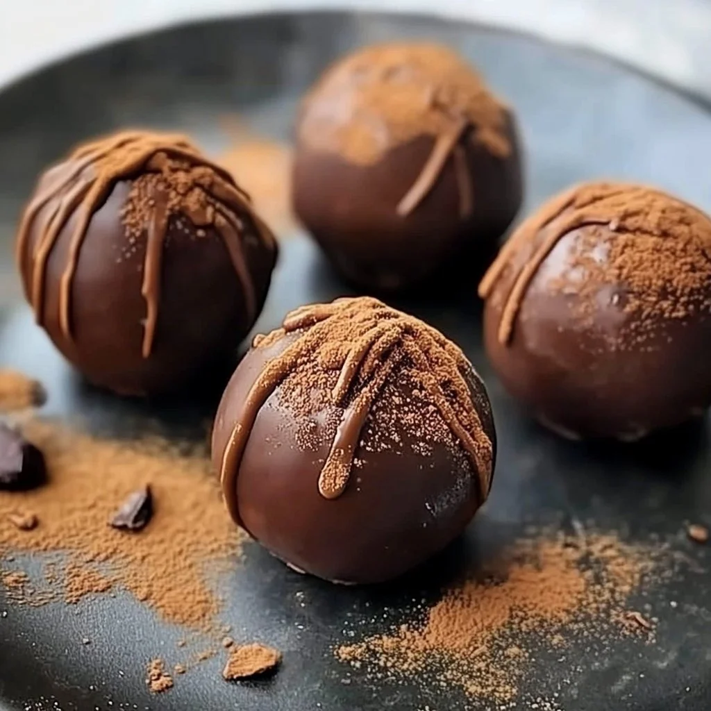 Healthy Avocado Cacao Truffles