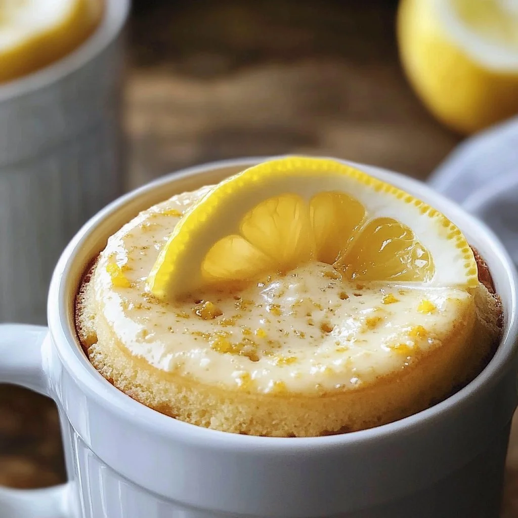 High Protein Lemon Mug Cake