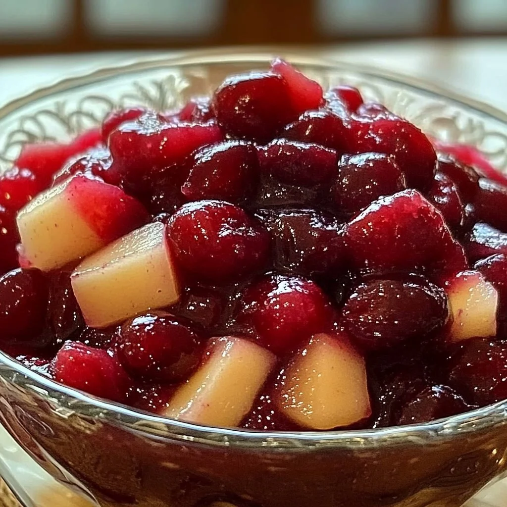 Homemade Cranberry Applesauce
