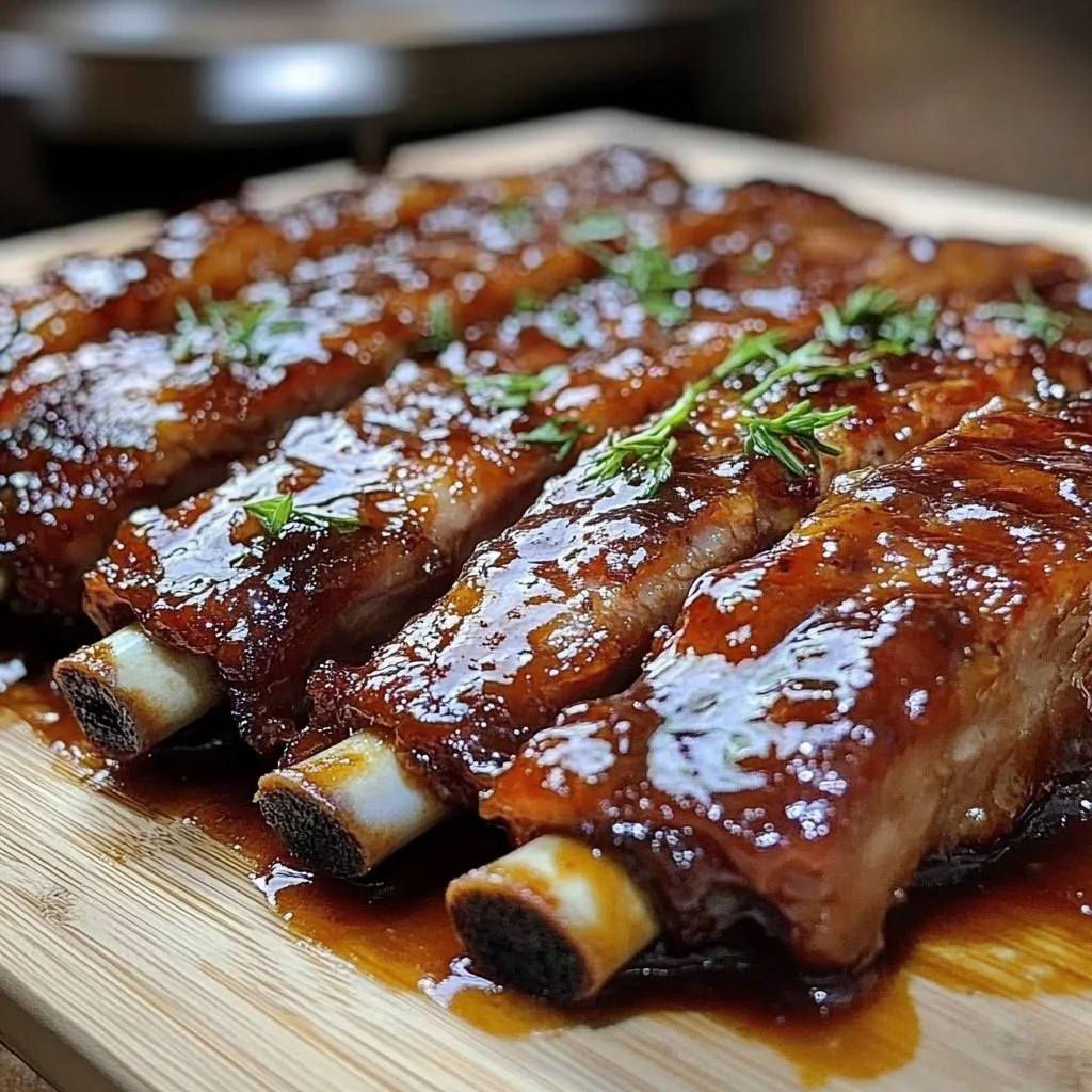 Honey Beer Braised Baby Back Ribs