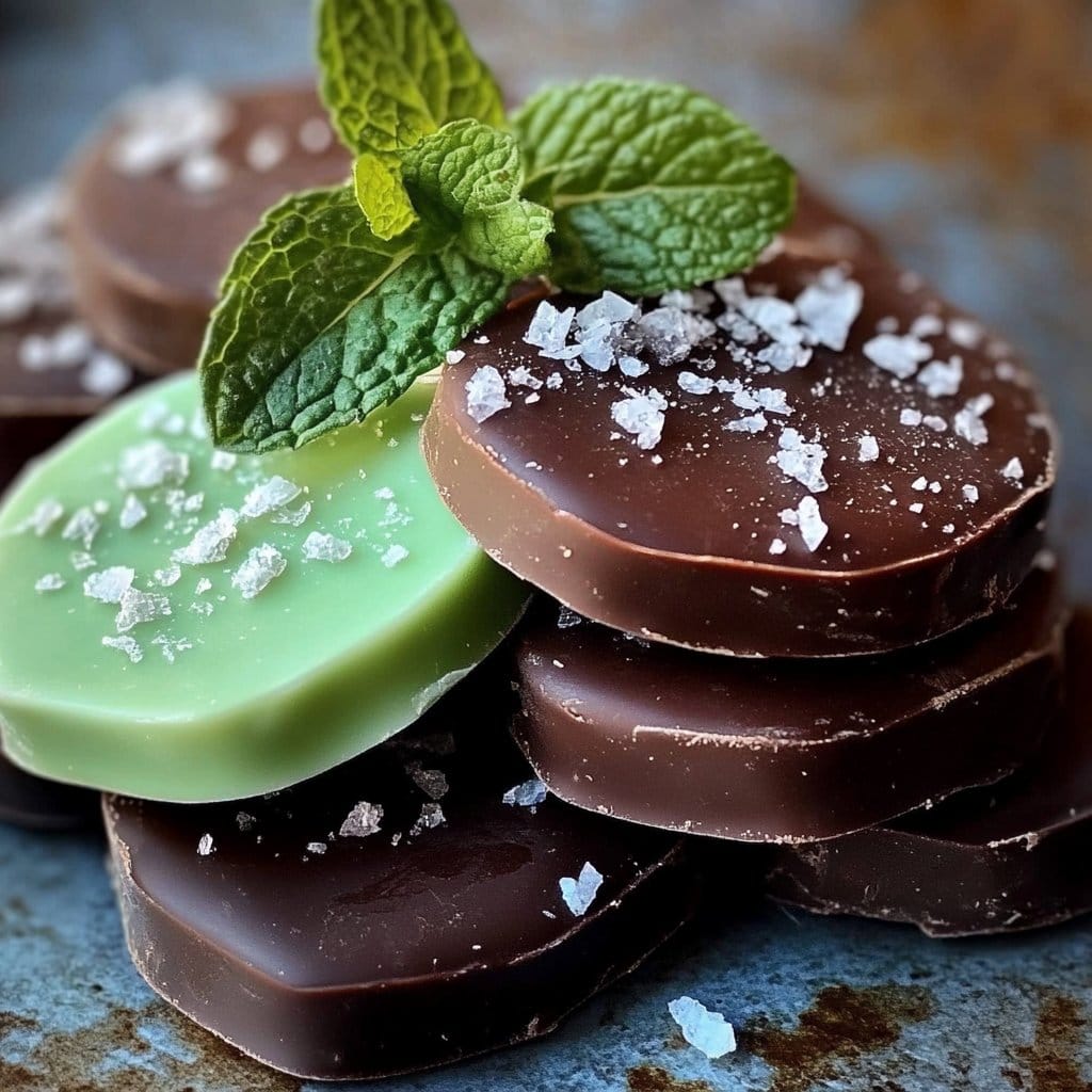 Homemade Andes Mint Chocolates