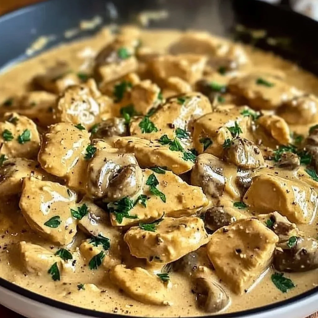 Rich Chicken Stroganoff
