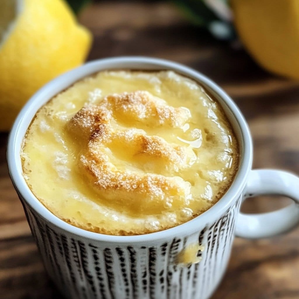 High Protein Lemon Mug Cake