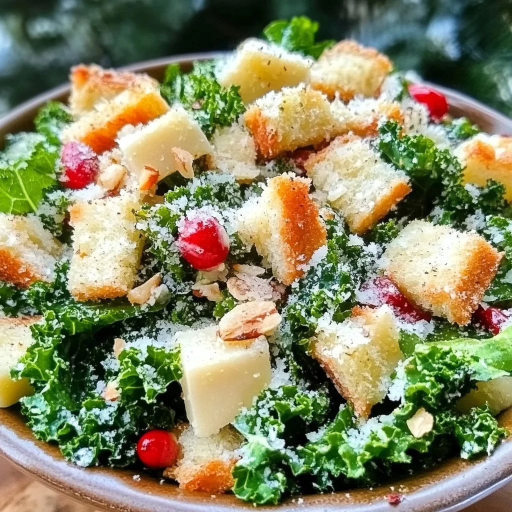 Kale Caesar Christmas Salad