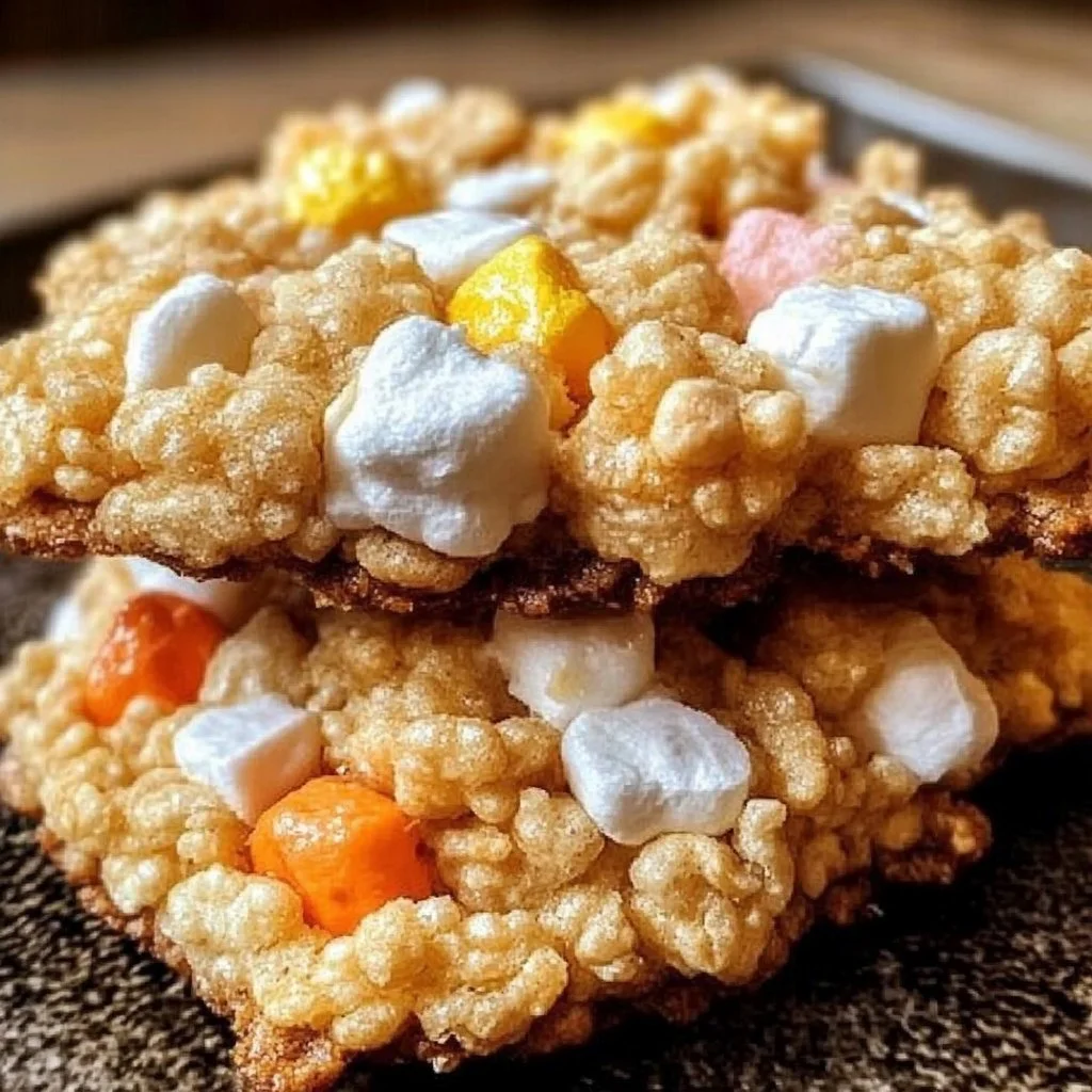 Marshmallow Crispy Cookies