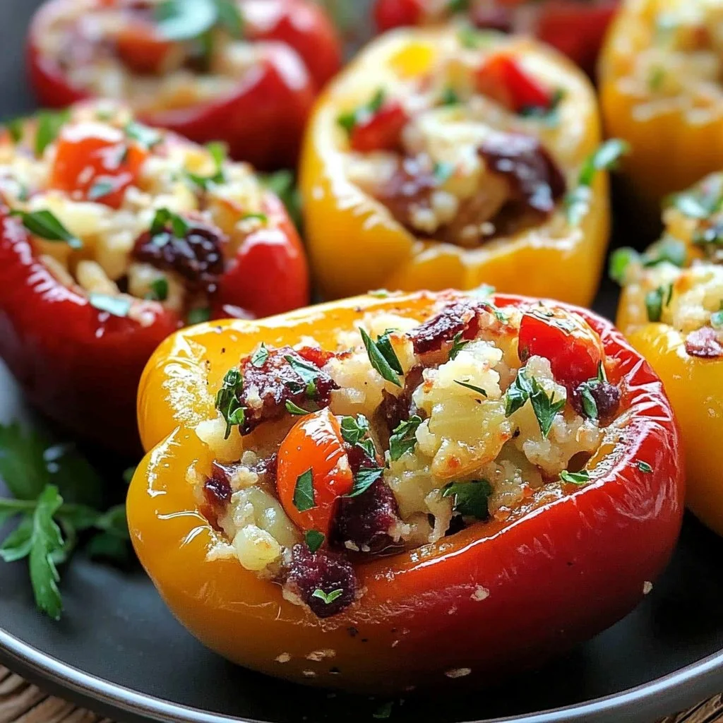 Mediterranean Stuffed Mini Peppers