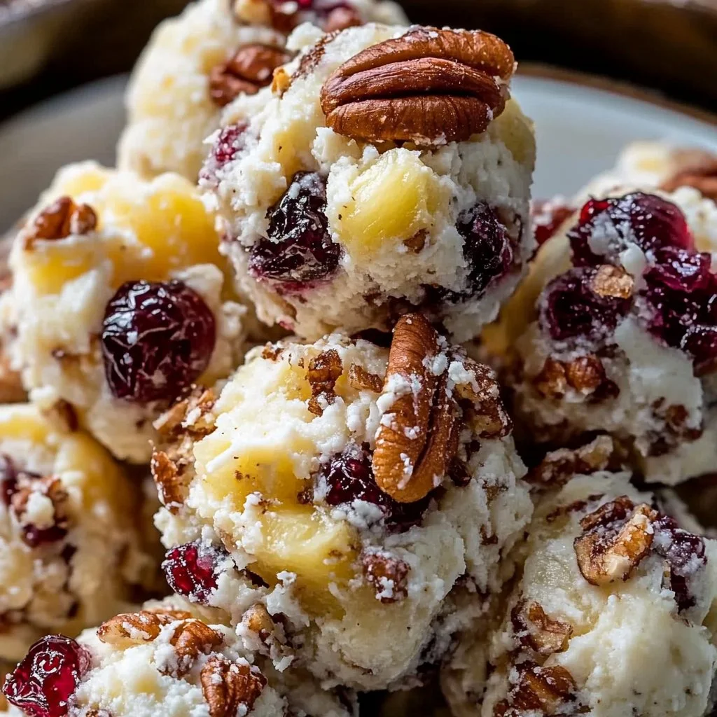 Mini Pineapple Cranberry Pecan Cheese Balls