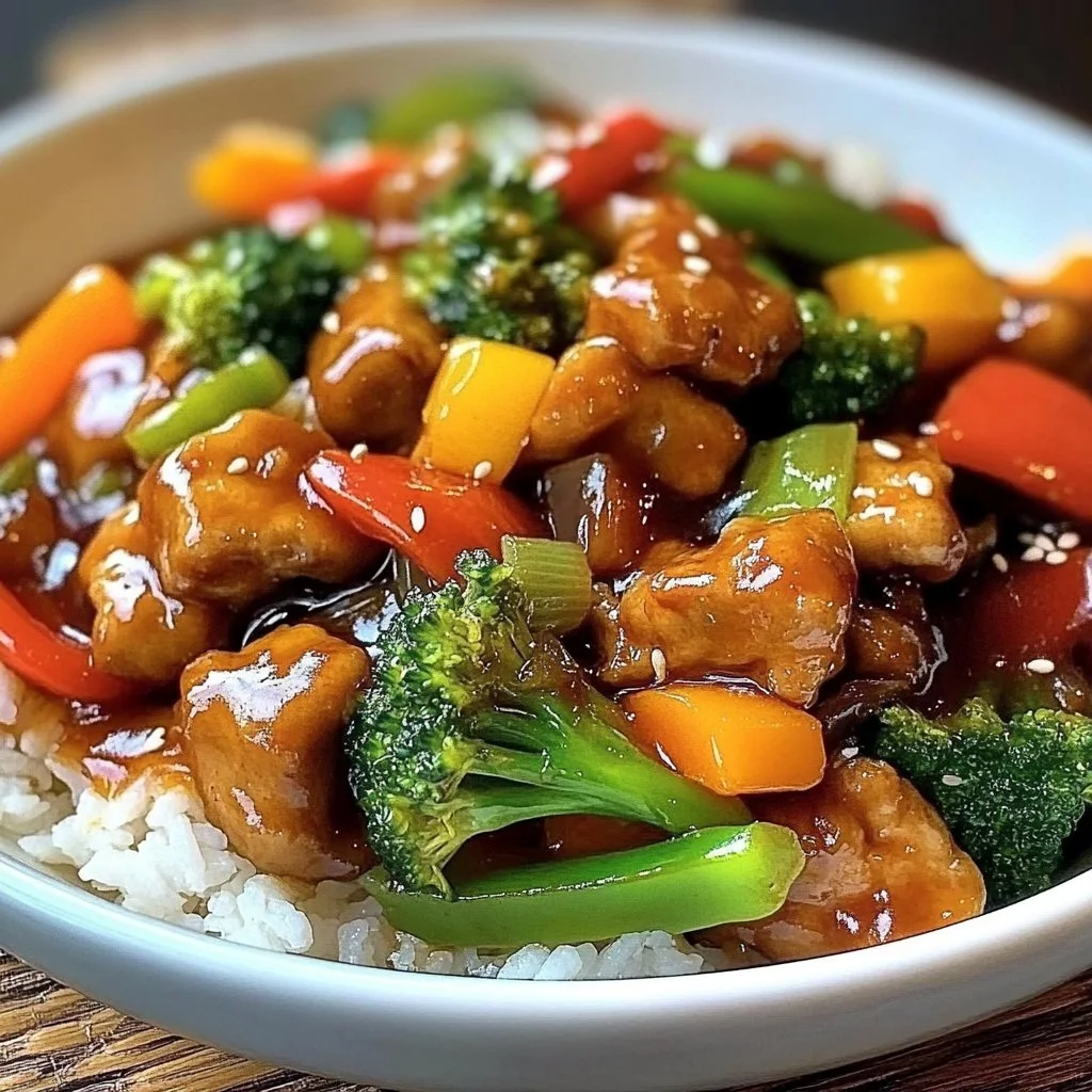 Delicious Crockpot Chinese dish ready to serve, showcasing vibrant flavors.