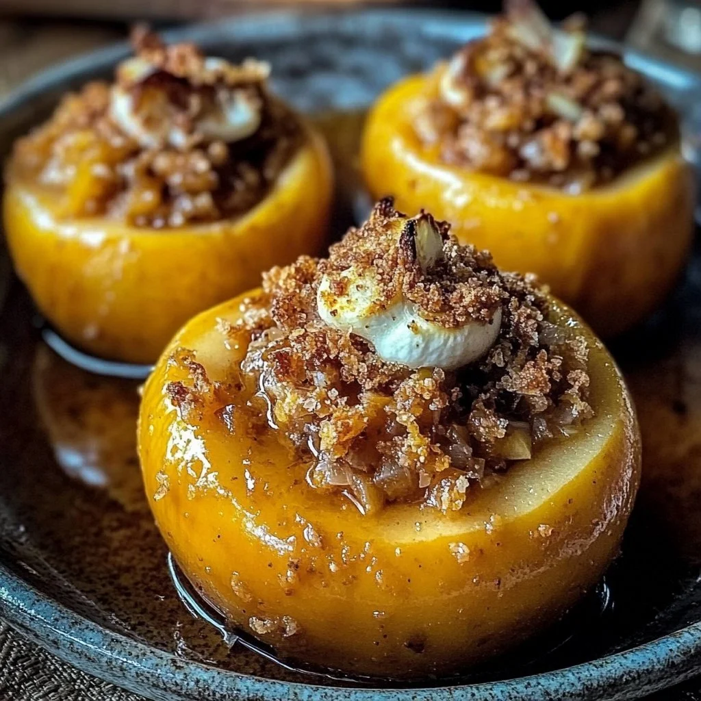Pumpkin Pie Stuffed Baked Apples