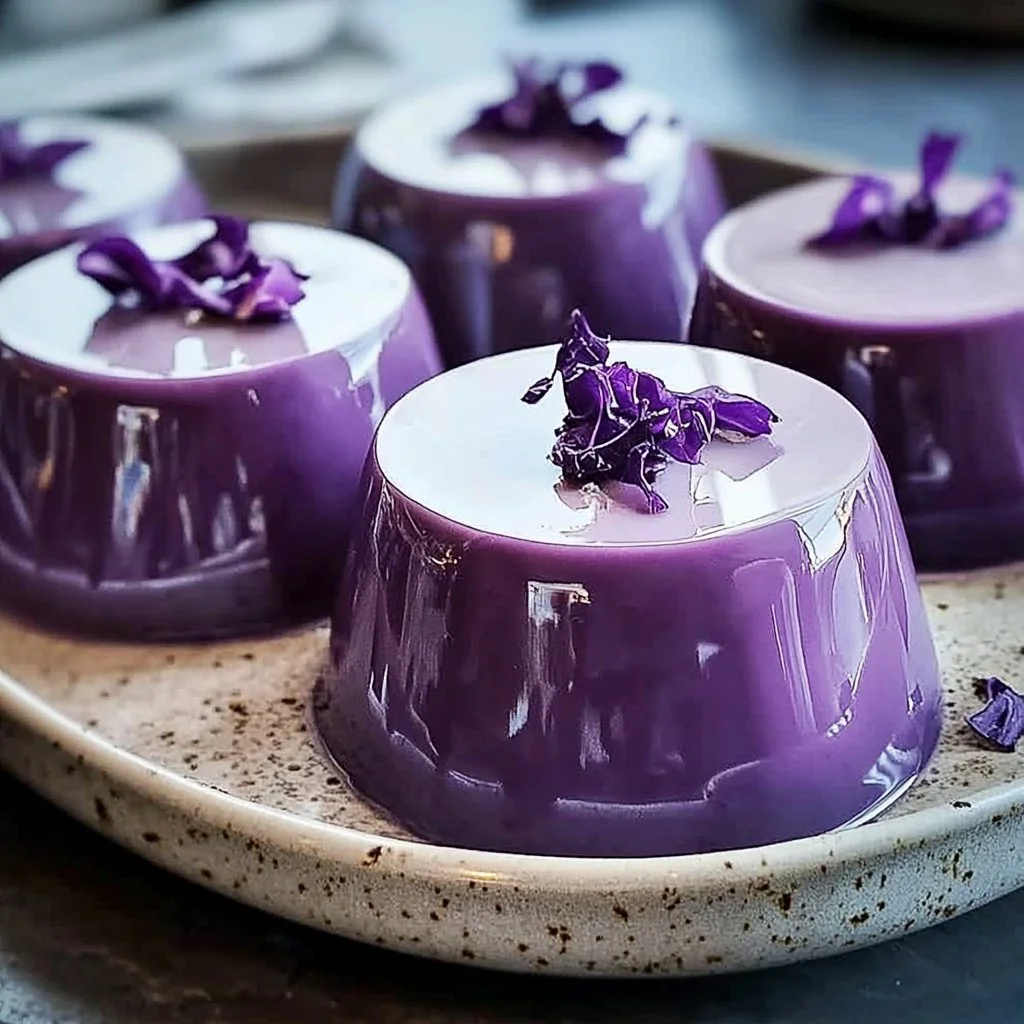 Purple Cabbage Panna Cotta