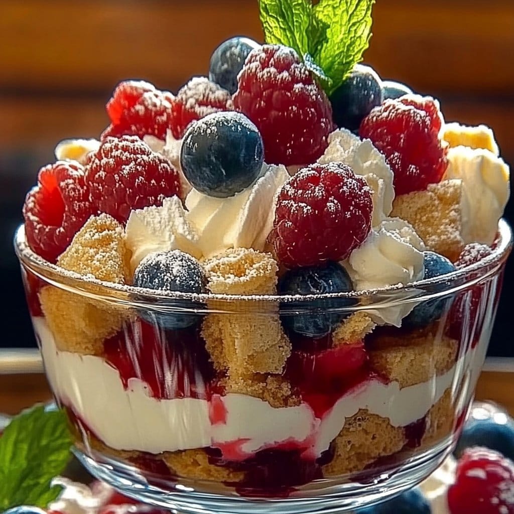 Creamy Christmas Trifle Parfait Shots