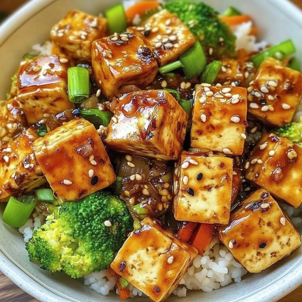 Ginger Garlic Tofu Power Bowl