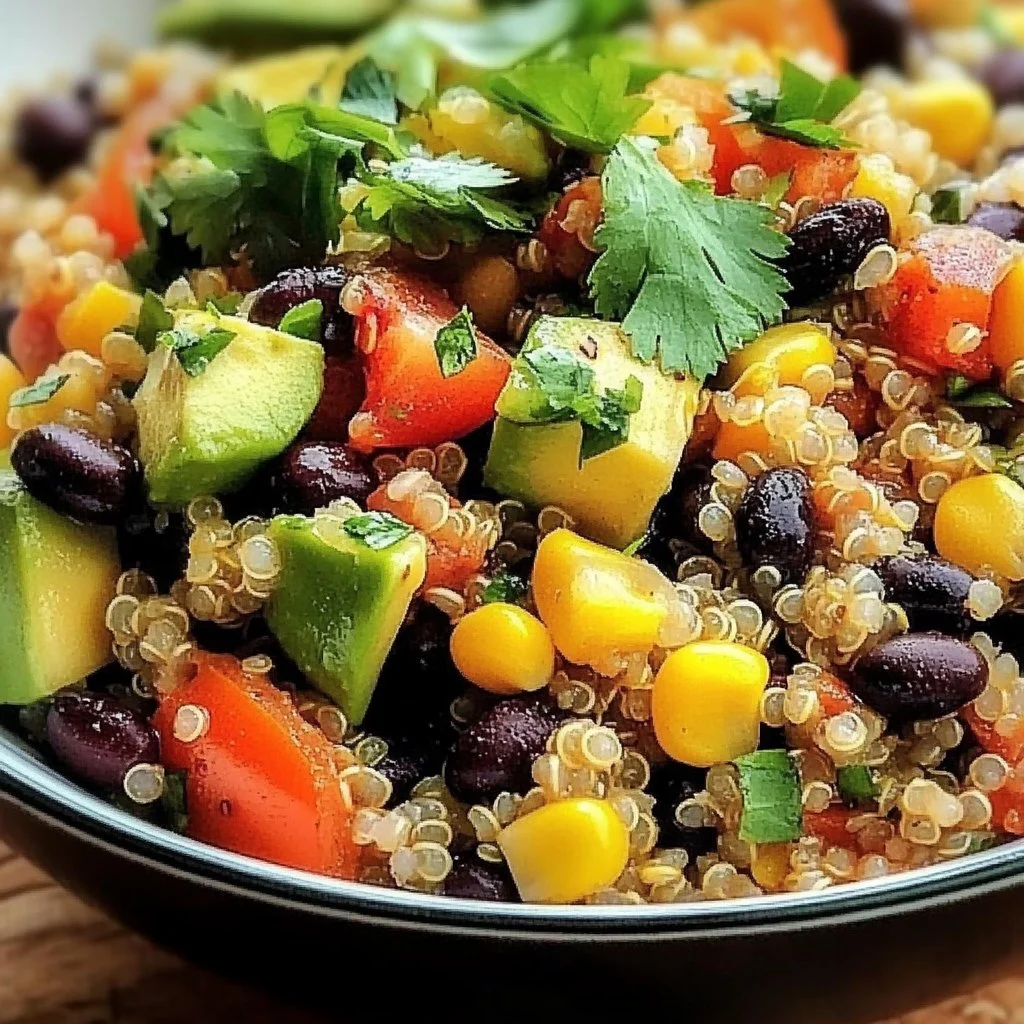 Quinoa Black Bean Fiesta Bowl