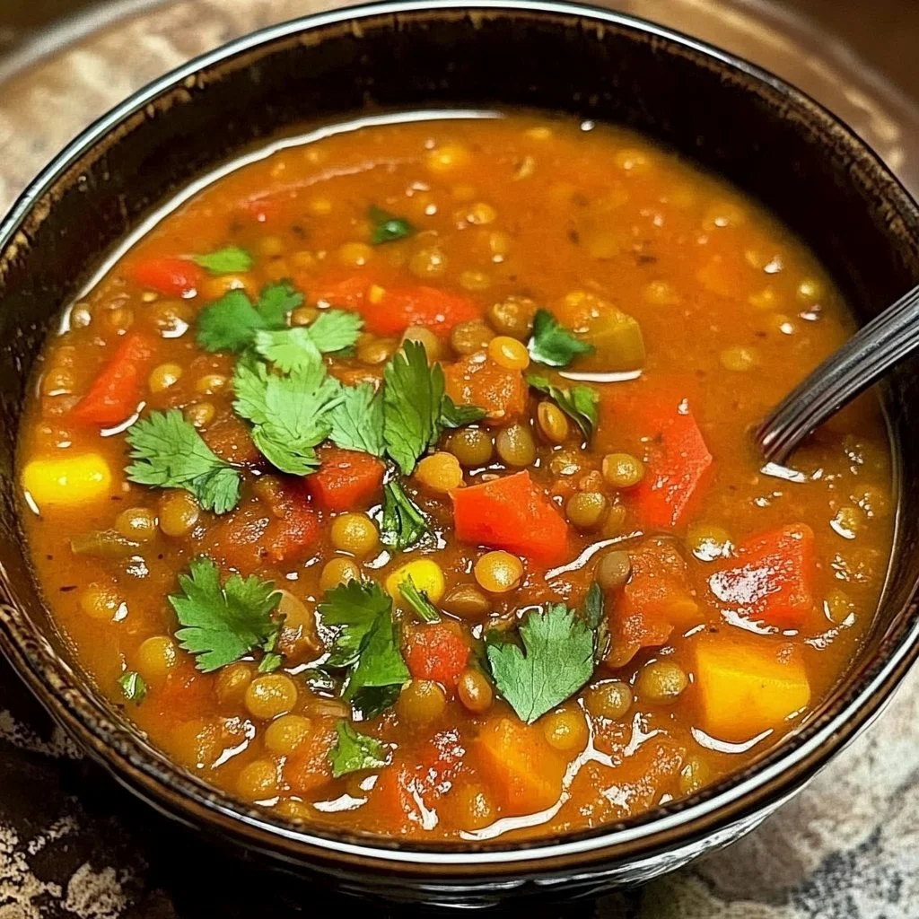 Spicy Moroccan Lentil Soup