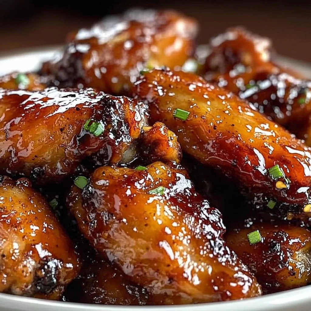 Sticky Honey Garlic Wings
