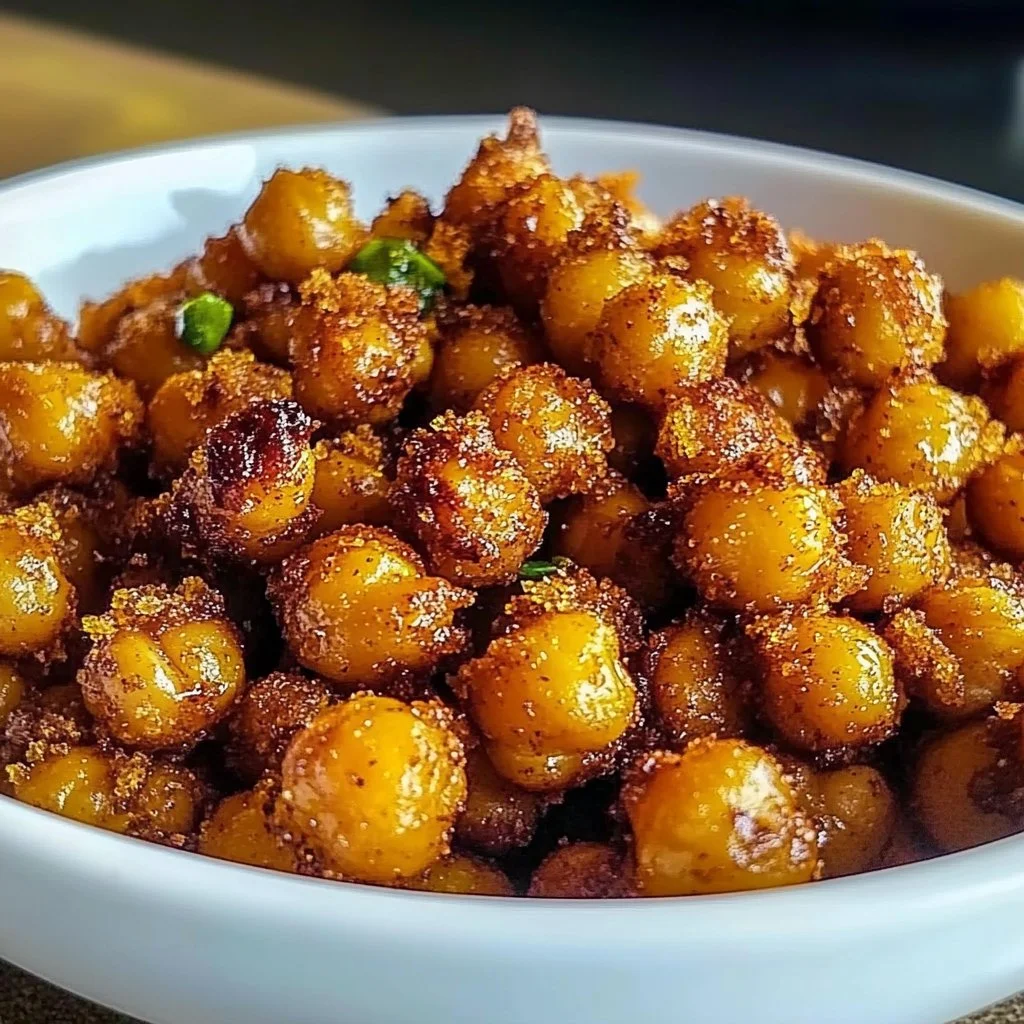 Sweet Cinnamon Sugar Roasted Chickpeas