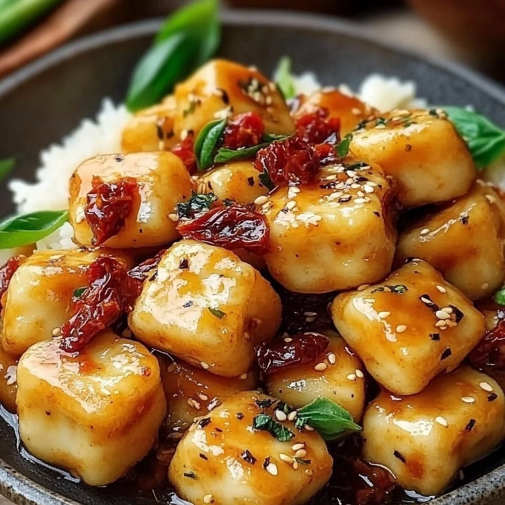 Tofu Gnocchi with Sun-Dried Tomatoes