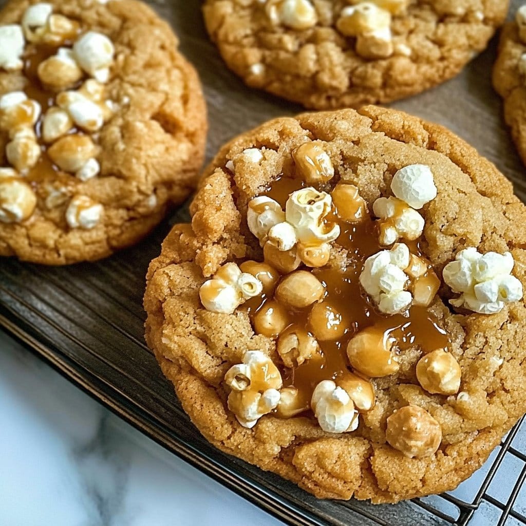 Caramel Popcorn Cookies